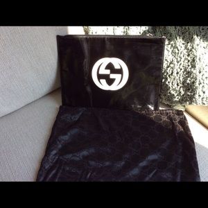 COPY - Vintage Gucci Clutch with big White G 1990